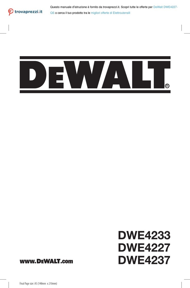DeWalt DWE4233 User manual
