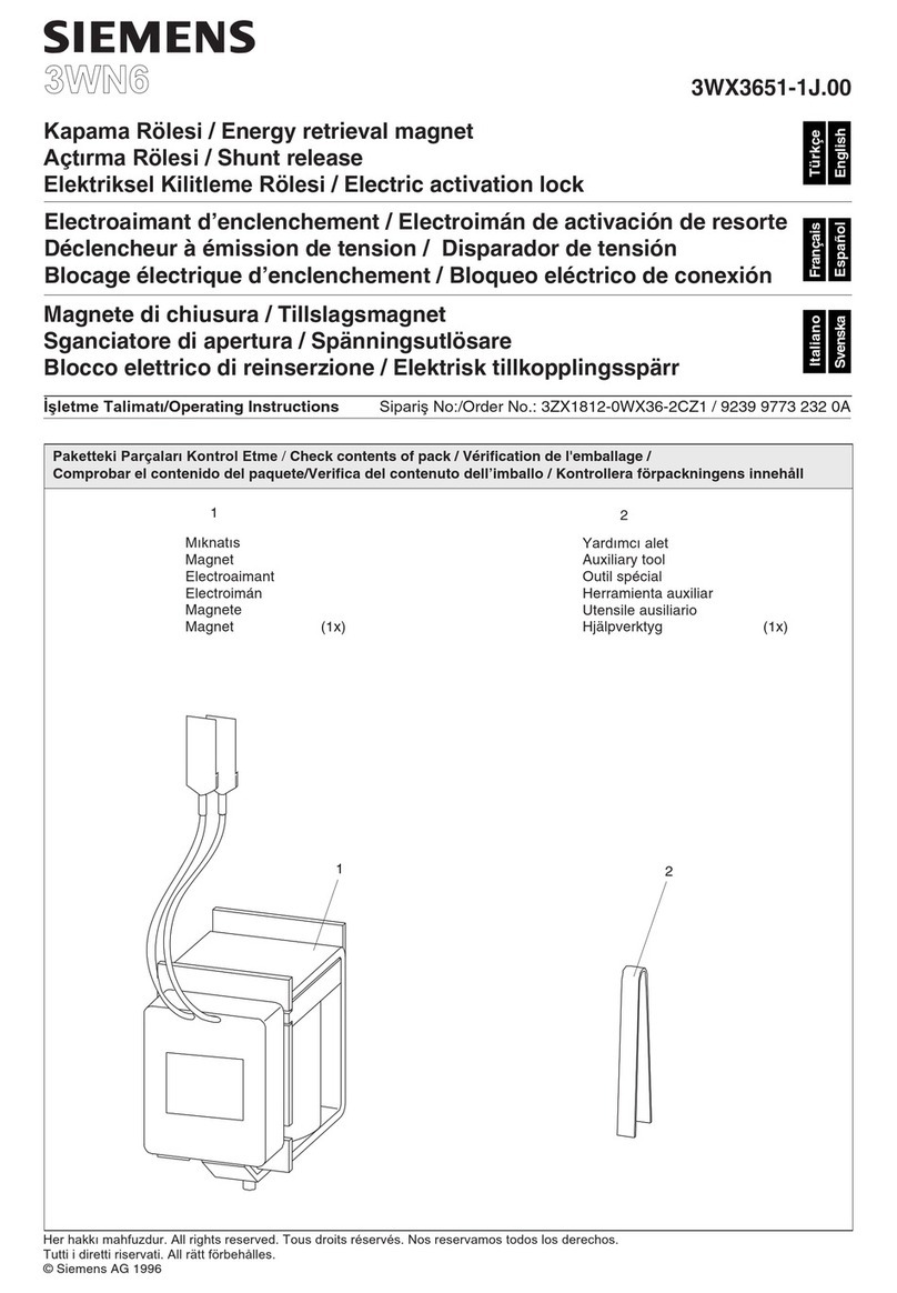 Siemens 3WN6 3WX3651-1J.00 User manual