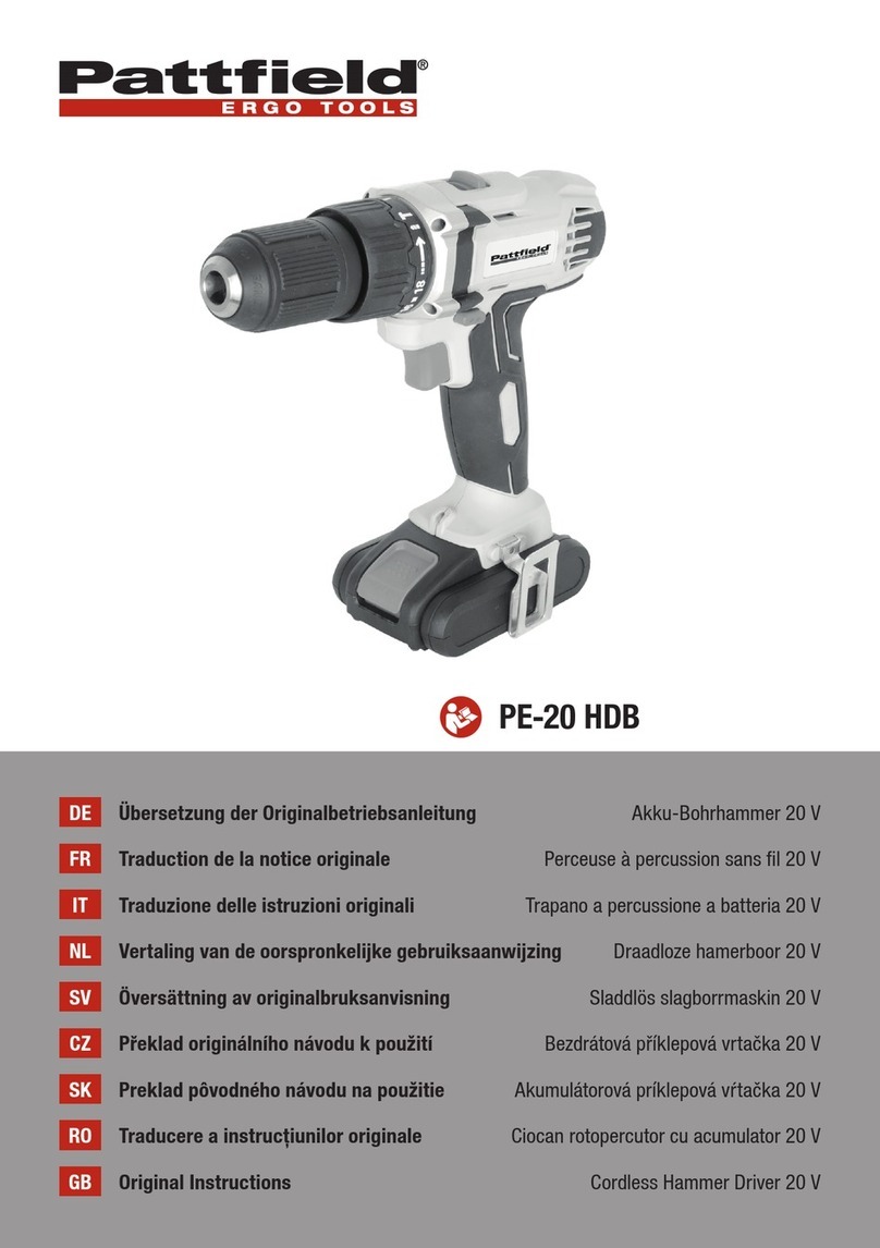 Pattfield PE-20 HDB Original instructions