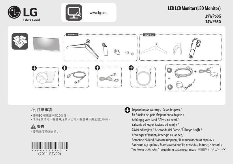 LG 29WP60G User manual