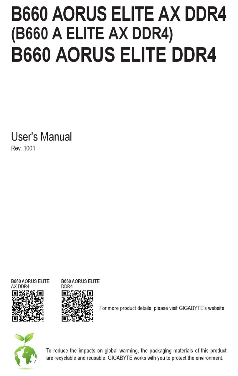 Gigabyte B660 AORUS ELITE AX DDR4 user manual