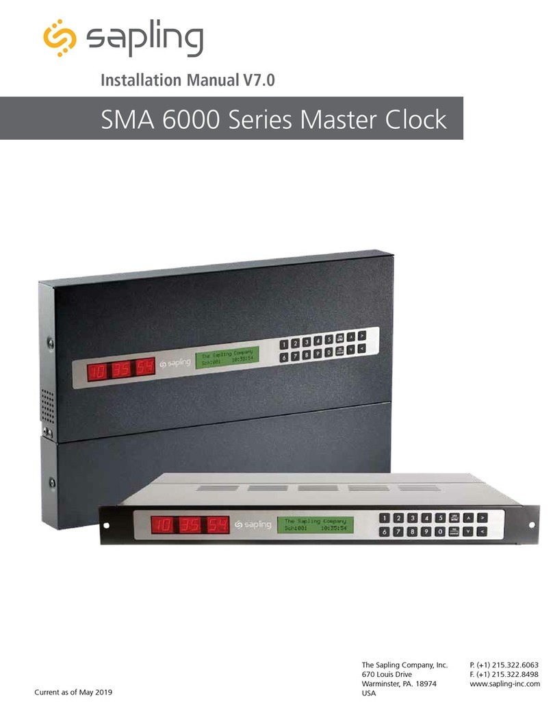 Sapling SMA 6000 Series User manual