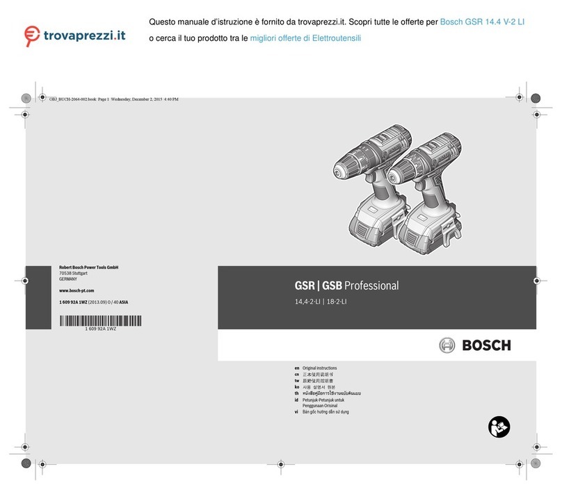 Bosch GSR 14,4-2-Li Professional User manual