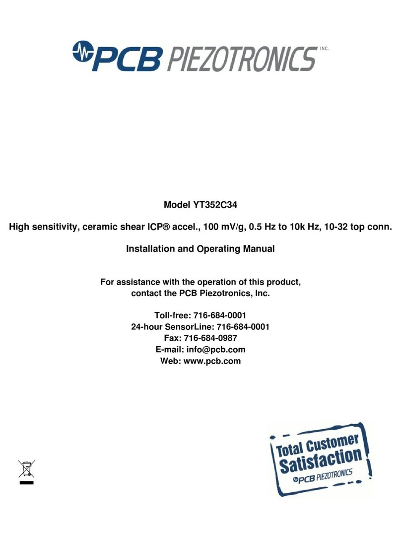 PCB Piezotronics YT352C34 User manual