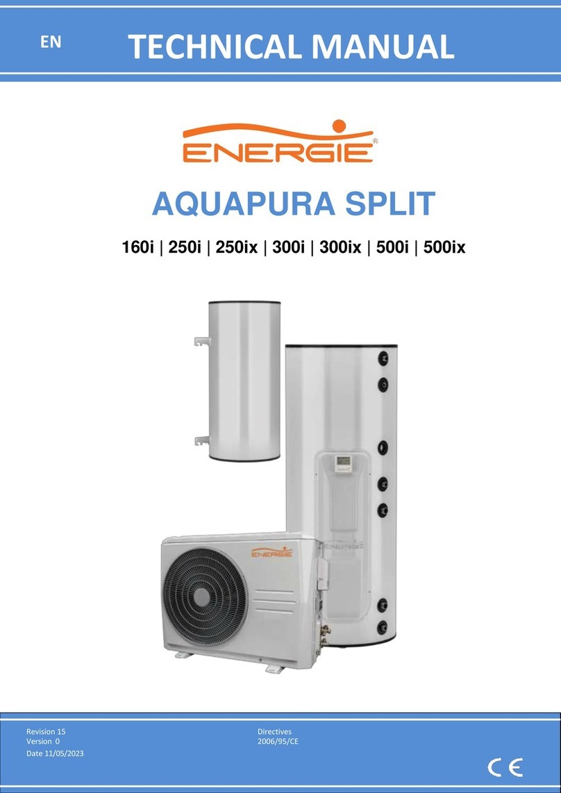 Energie AQUAPURA SPLIT 160i Technical manual