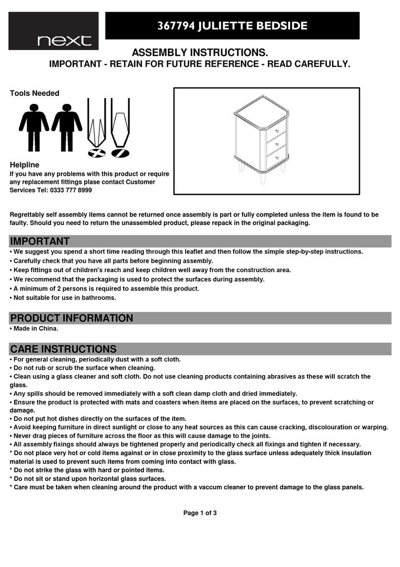 Next JULIETTE 367794 User manual Next JULIETTE 367794 User manual