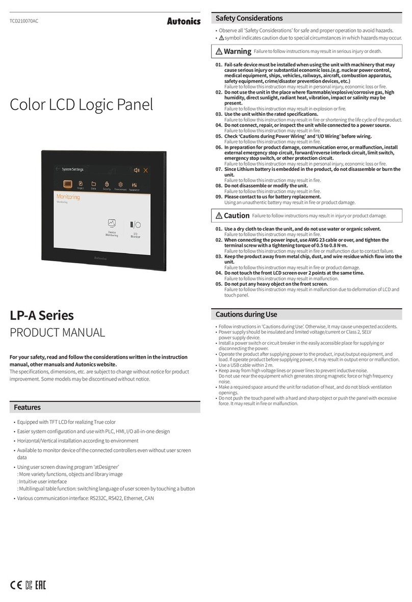 Autonics LP-A Series User manual