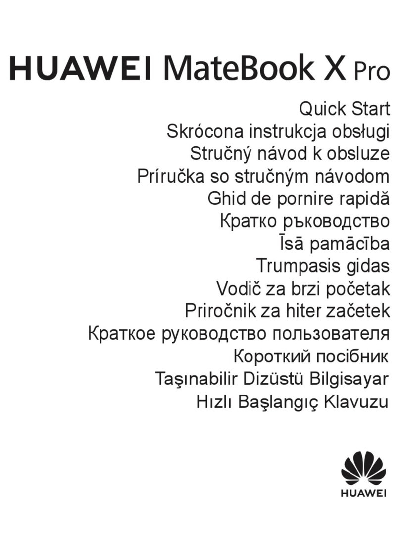 Huawei Matebook X Pro User manual Huawei Matebook X Pro User manual