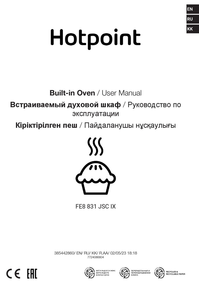 Hotpoint FE8 831 JSC IX user manual