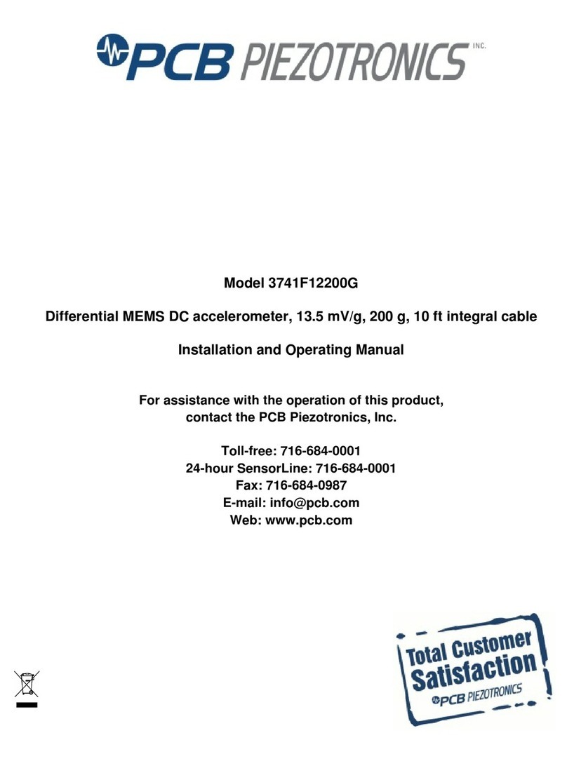 PCB Piezotronics 3741F12200G User manual