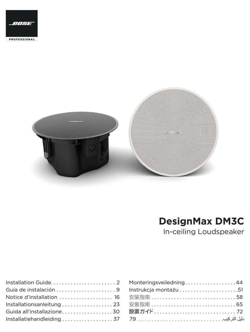 Bose Professional DesignMax DM3C User manual