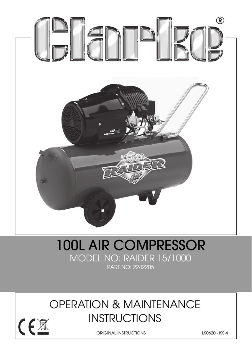 Clarke RAIDER 15/1000 Instruction Manual