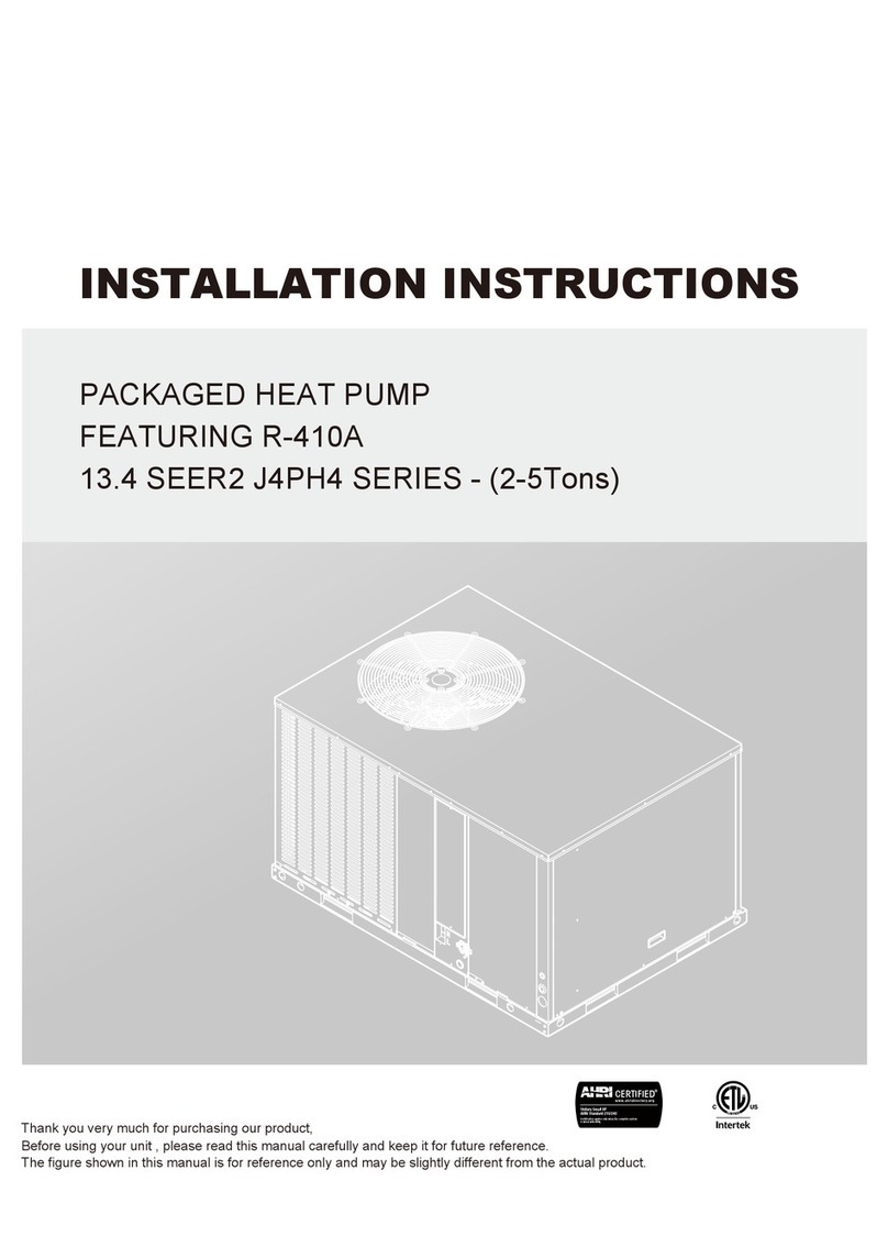Trane 13.4 SEER2 J4PH4 Series User manual