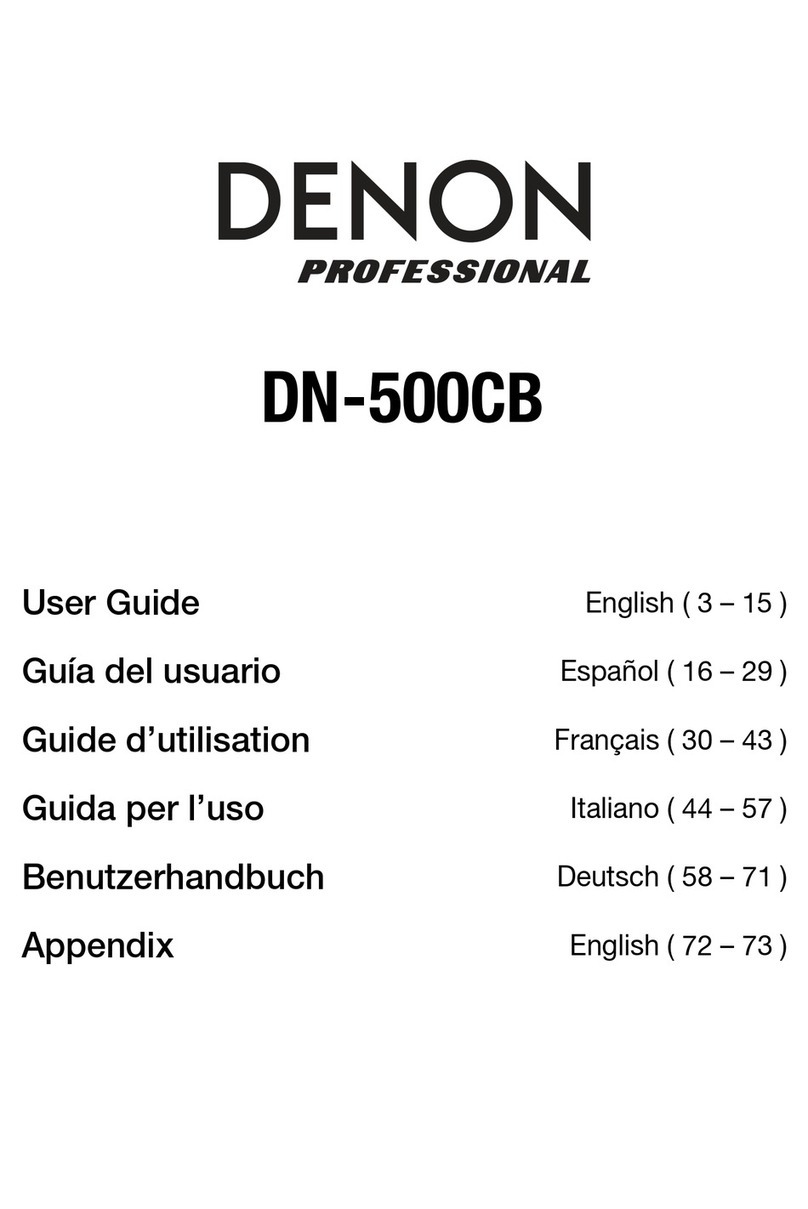 Denon Professional DN-500GB User manual