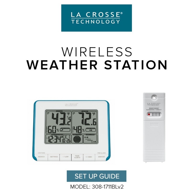 La Crosse Technology 308-1711BLV2 Setup guide La Crosse Technology 308-1711BLV2 Setup guide