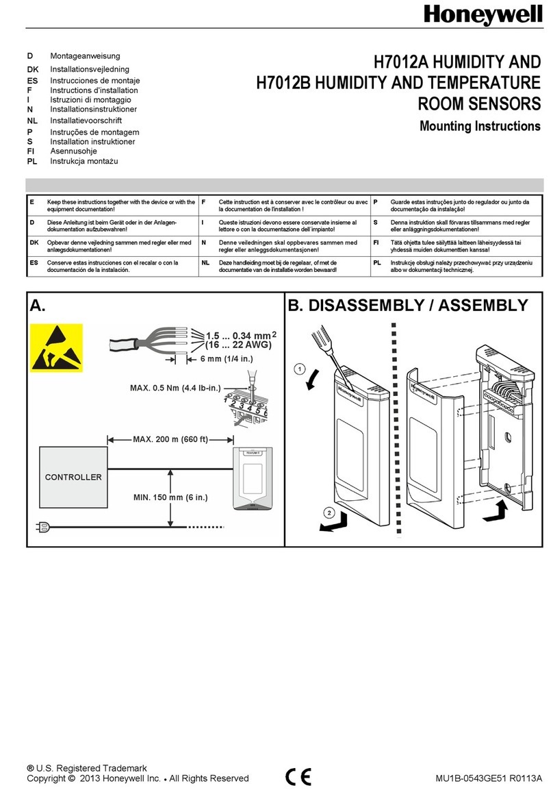 Honeywell H7012A User manual