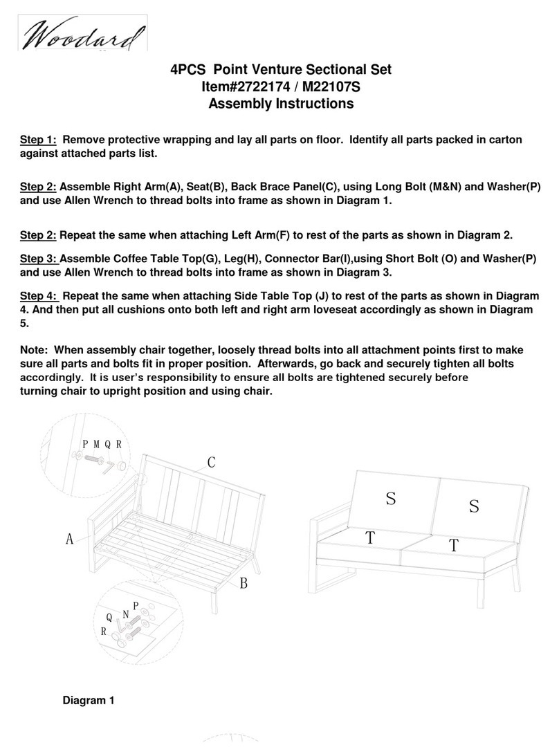 Woodard Point Venture M22107S Assembly instructions Woodard Point Venture M22107S Assembly instructions