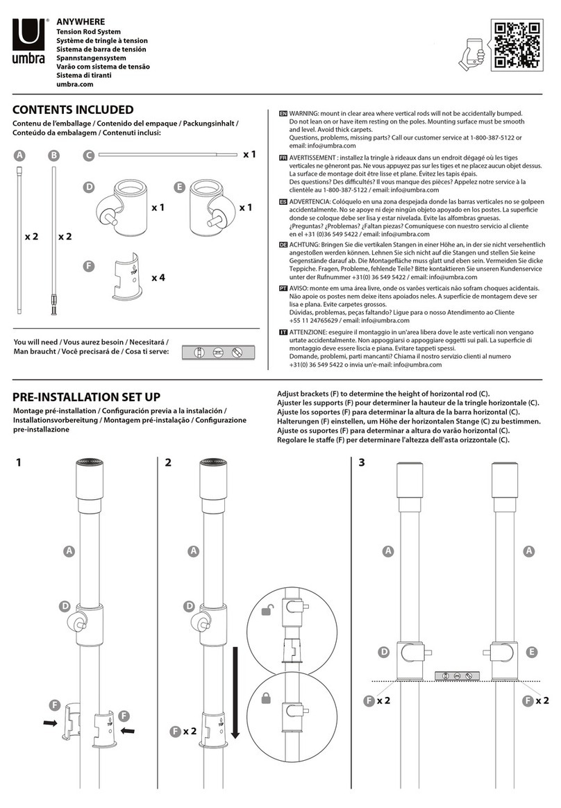 Umbra ANYWHERE 1012718 instructions