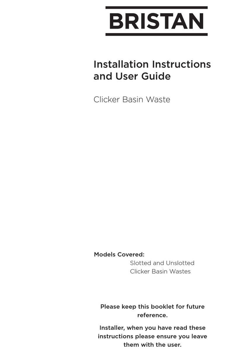 Bristan WASTES W BASIN04 BB Mounting instructions