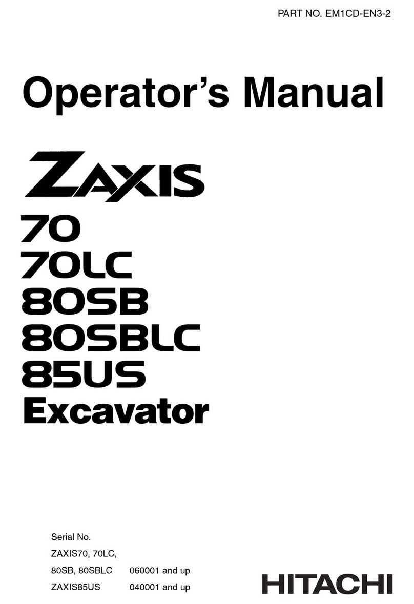 Hitachi ZAXIS 70 Operator's manual