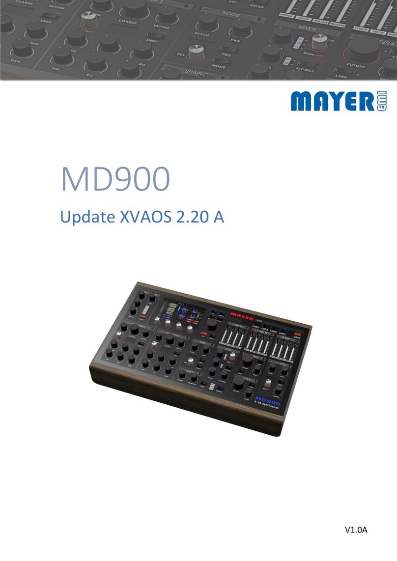 Mayer EMI MD900 manual