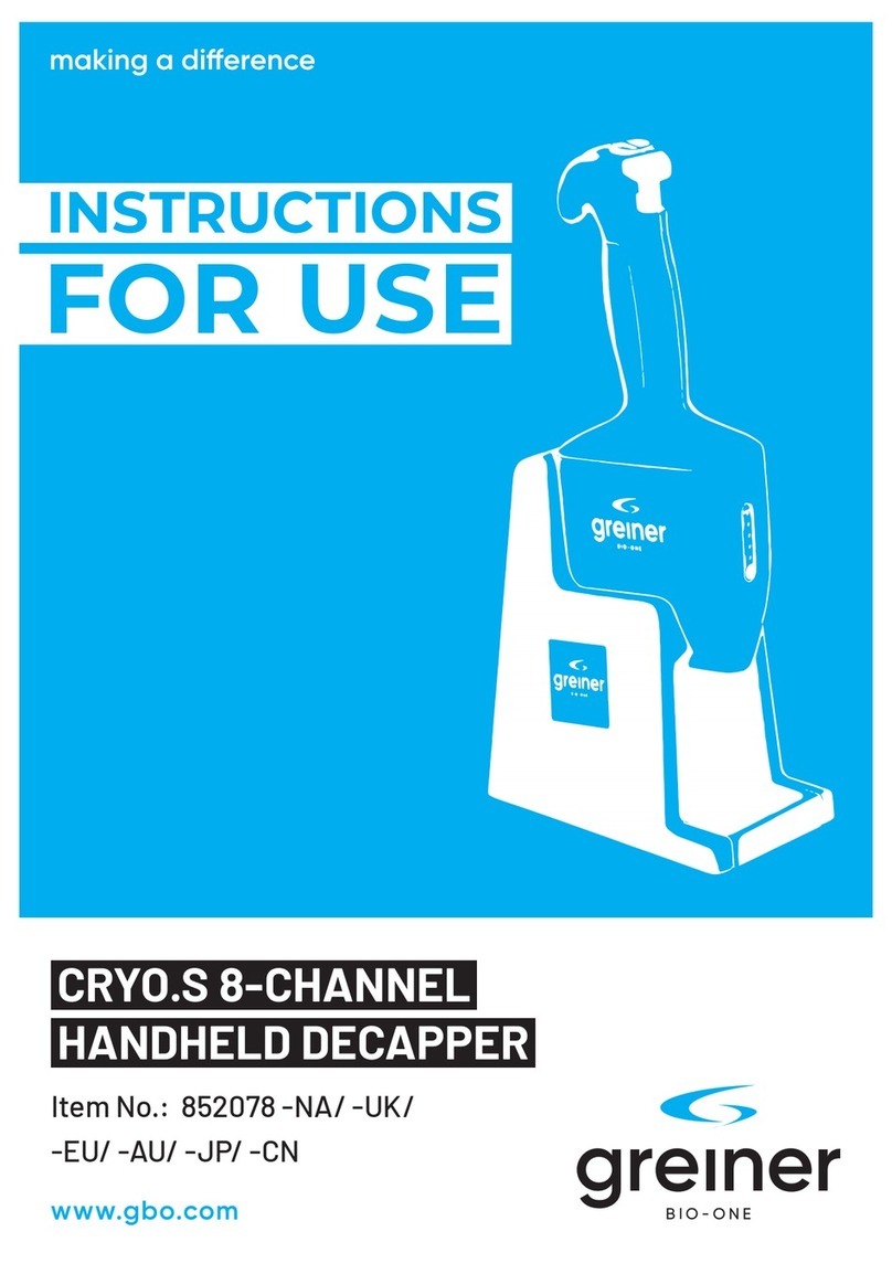 GREINER CRYO.S 852078-NA Instructions for use