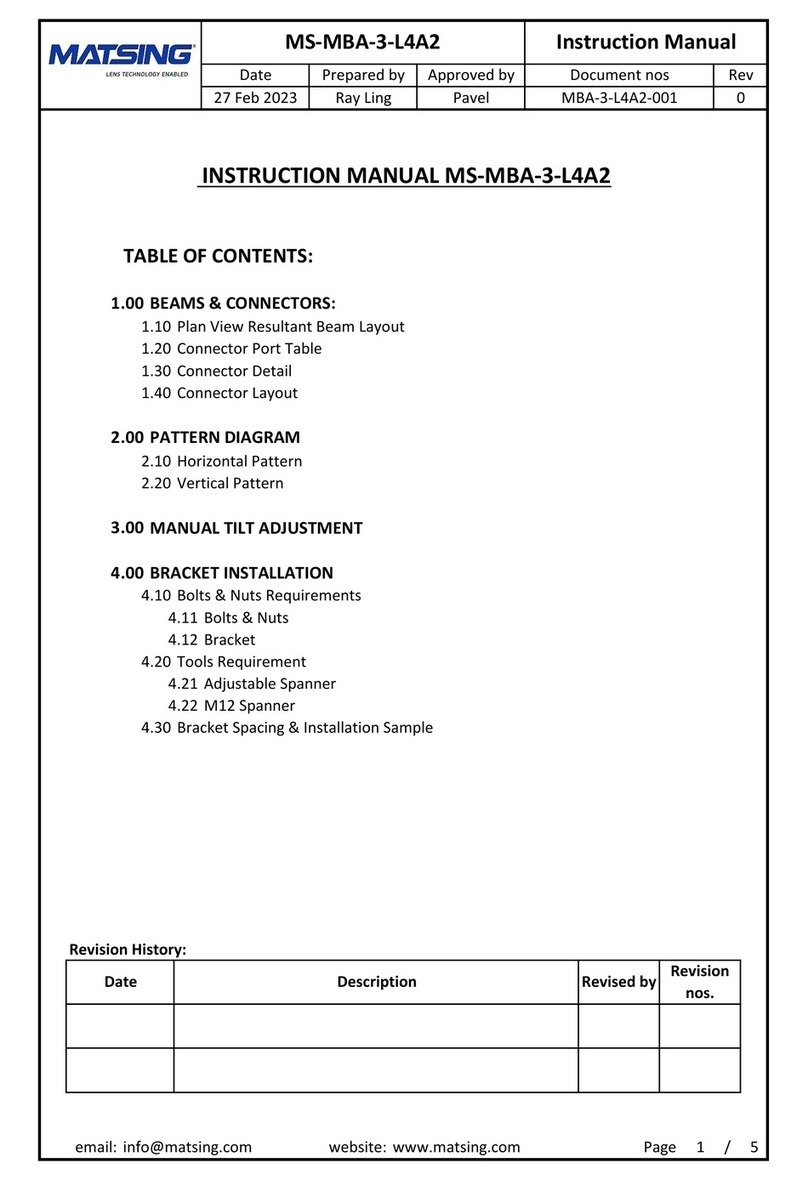 Matsing MS-MBA-3-L4A2 instruction manual