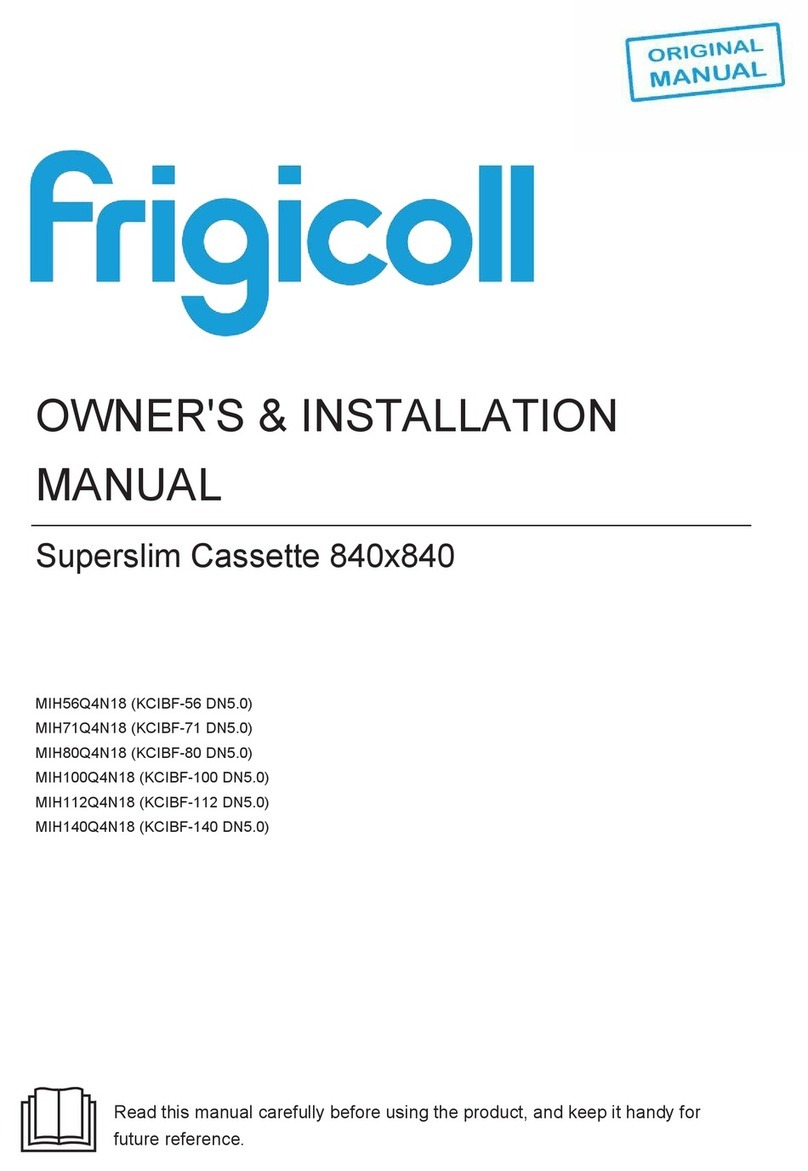 Frigicoll MIH56Q4N18 Owners & installation manual