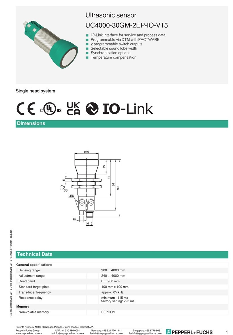 Pepperl+Fuchs UC4000-30GM-2EP-IO-V15 User manual