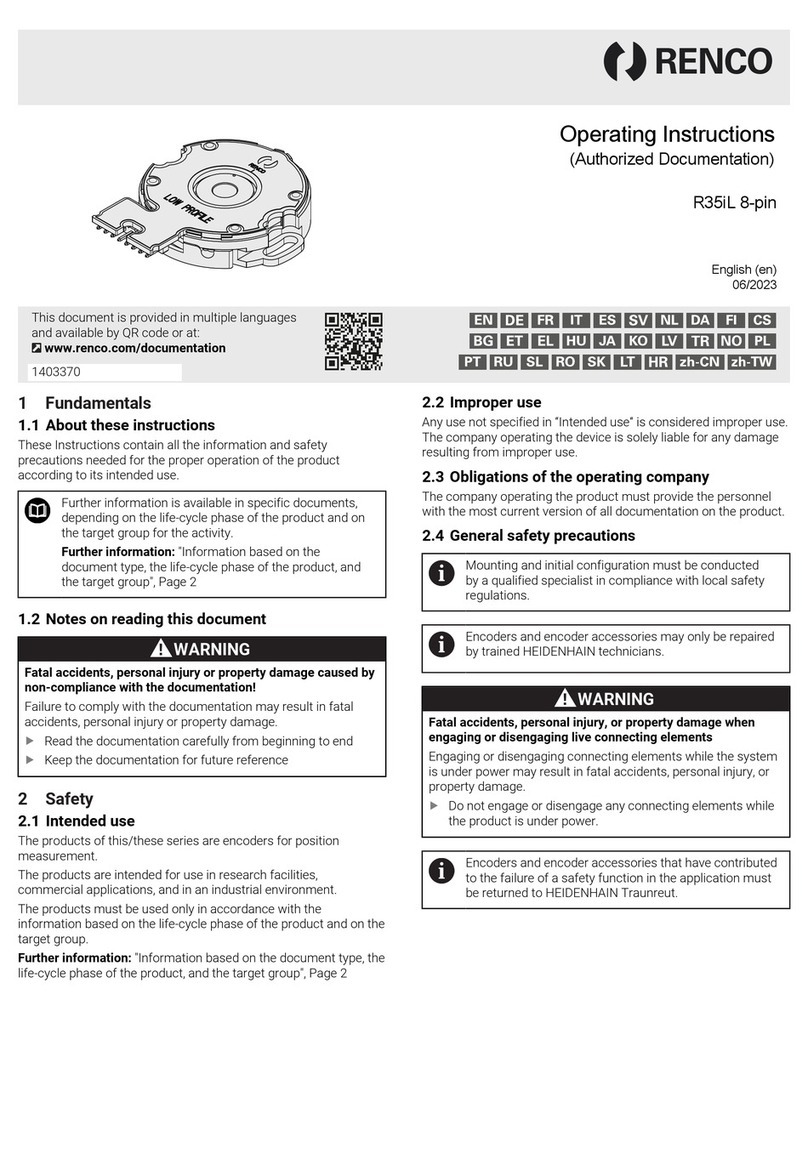 Renco R35iL operating instructions
