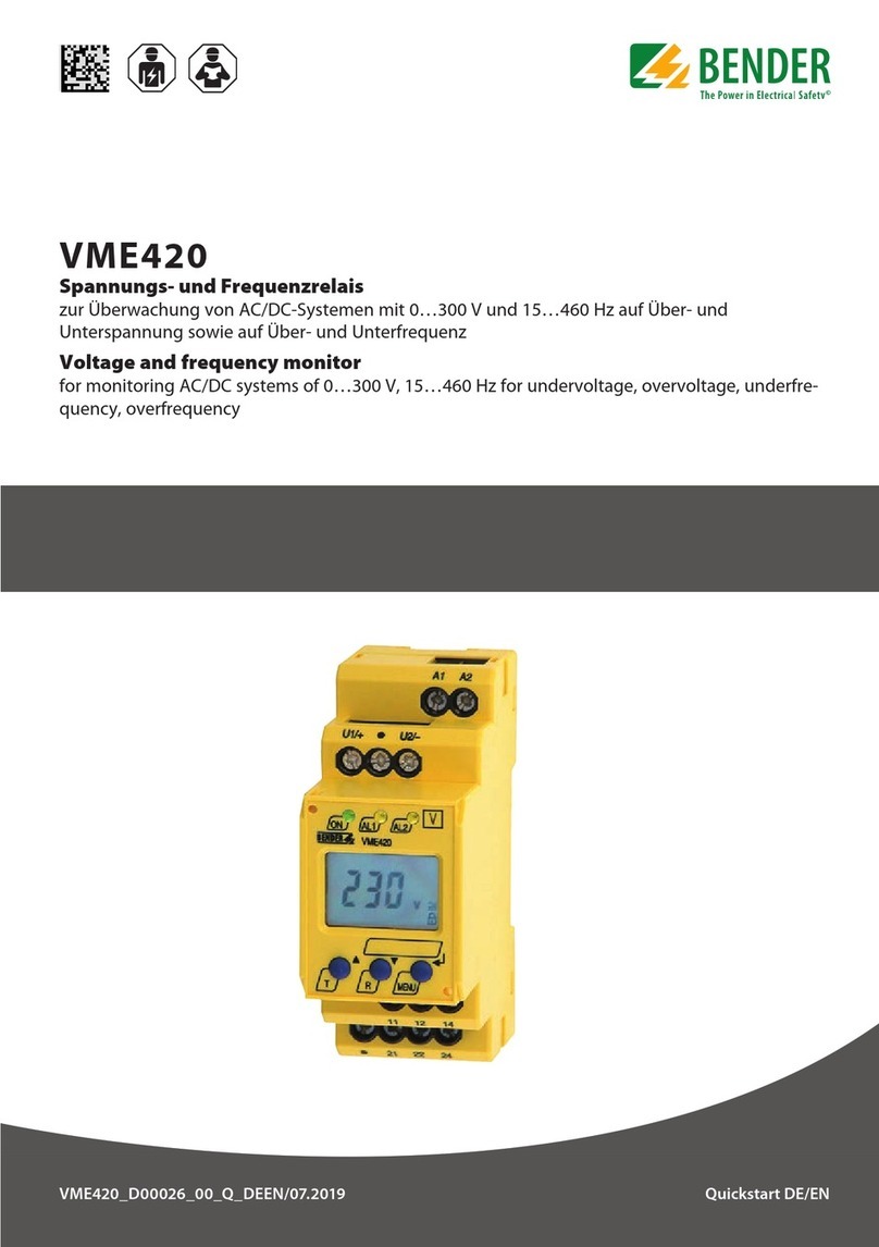 Bender VME420 User manual