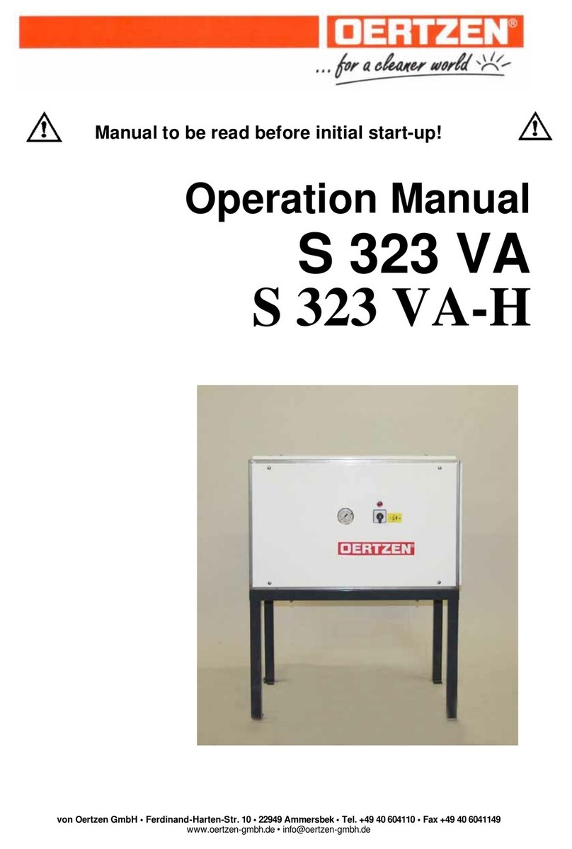 Oertzen S 323 VA Operation manual