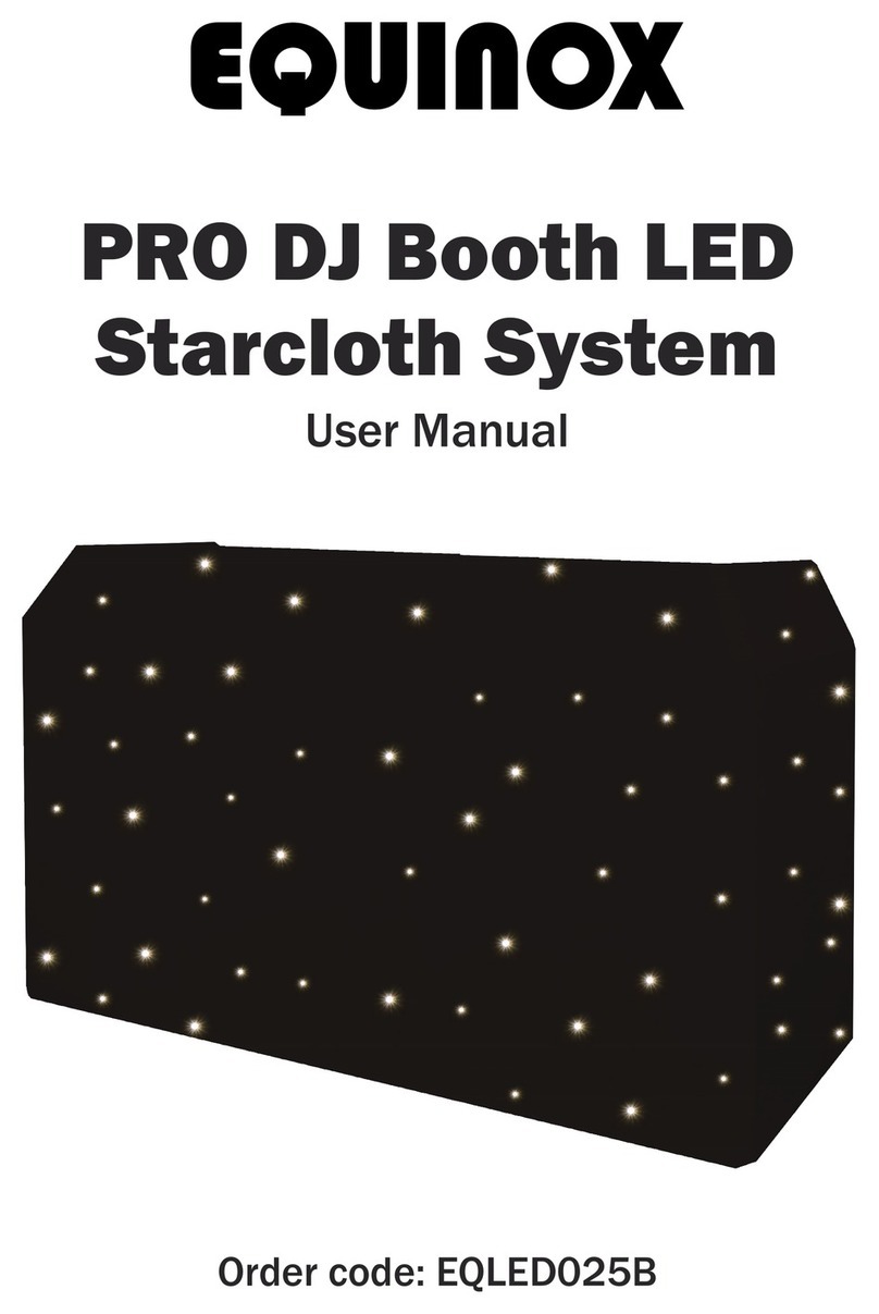 Equinox Systems PRO DJ Booth LED Starcloth System user manual