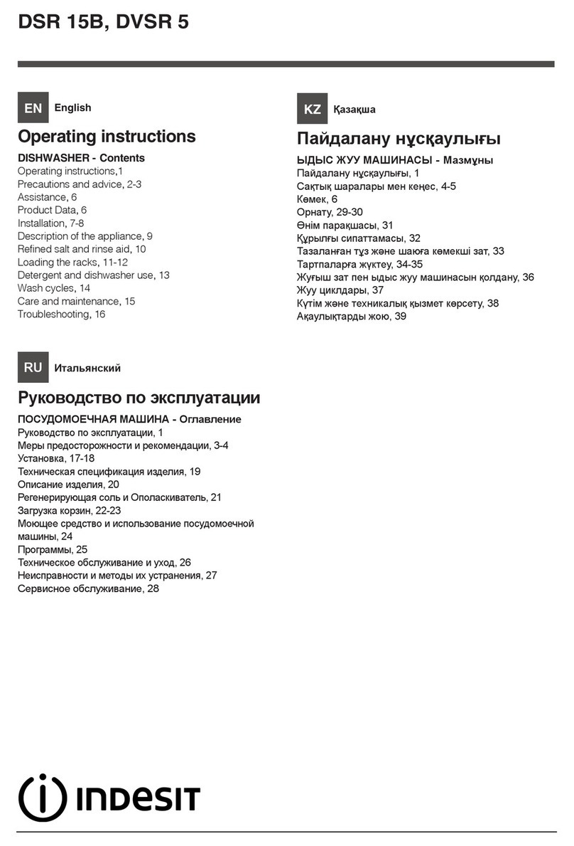 Indesit DVSR 5 User manual
