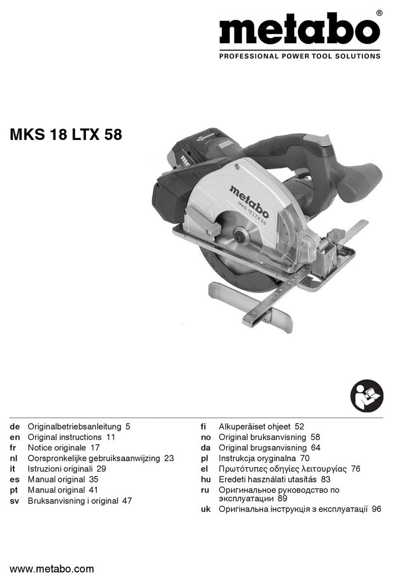 Metabo 00771000 User manual