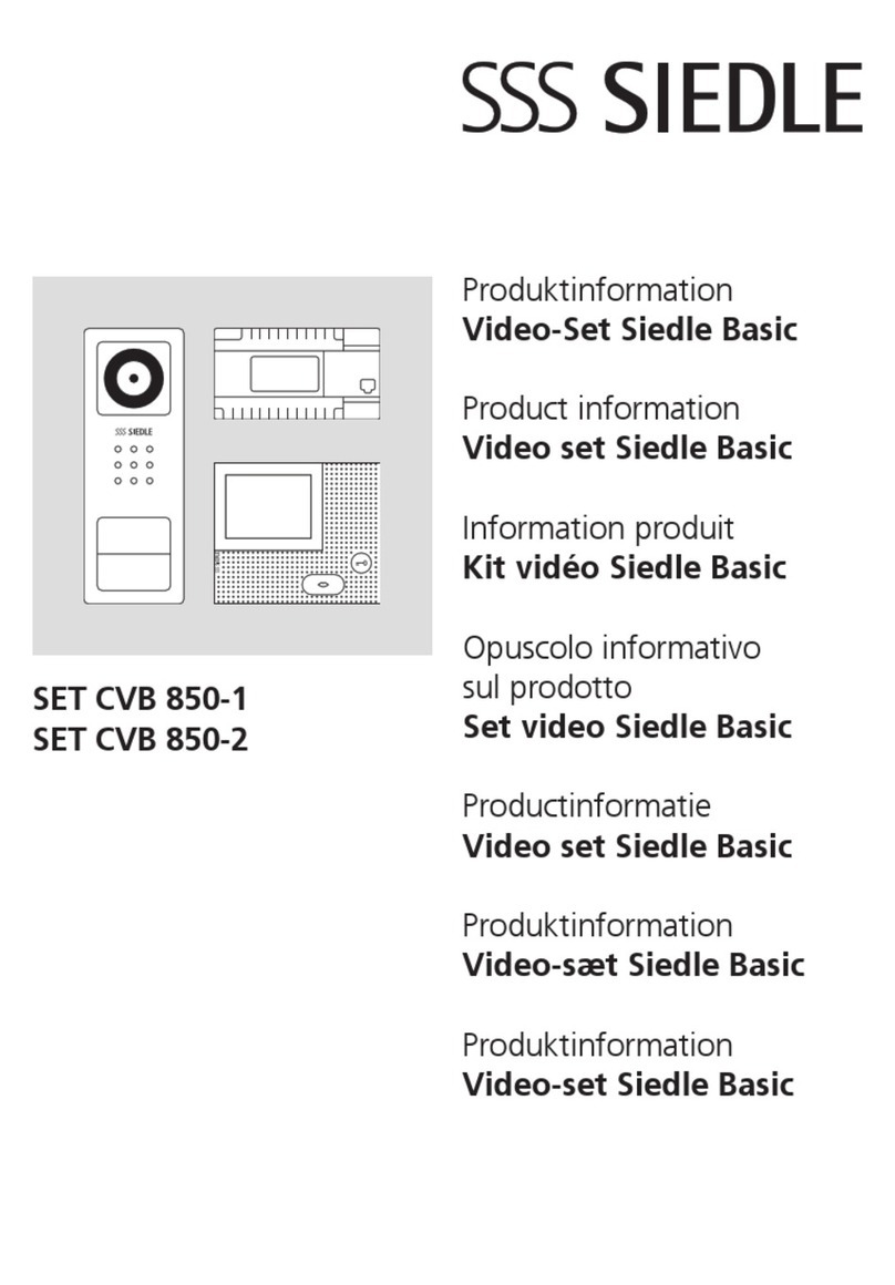 SSS Siedle Basic CVB 850-2 User manual