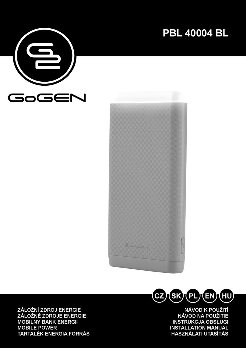 Gogen PBL 40004 BL User manual Gogen PBL 40004 BL User manual
