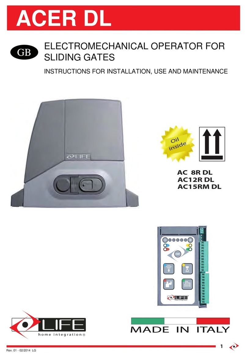 LIFE home integration AC 8R DL Instructions for installation, use and maintenance LIFE home integration AC 8R DL Instructions for installation, use and maintenance