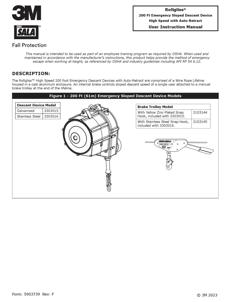 3M DBI-SALA Rollgliss 3303015 Operator's manual