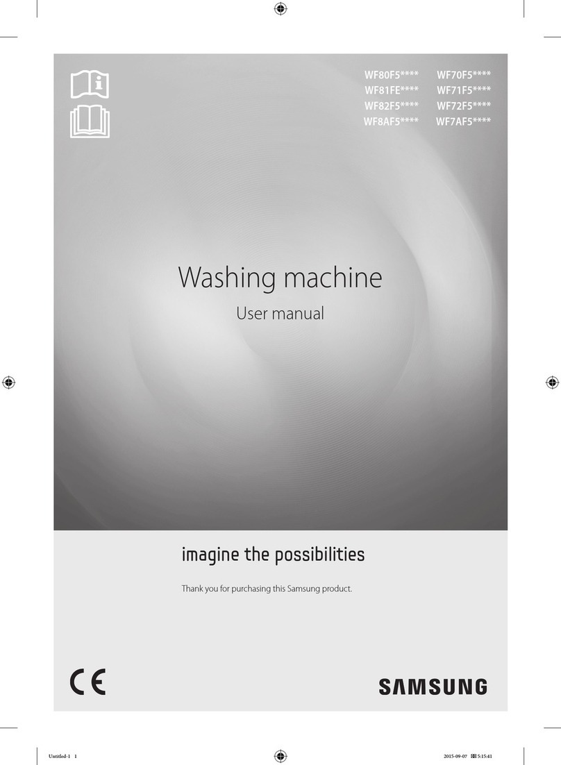 Samsung WF71F5 series User manual