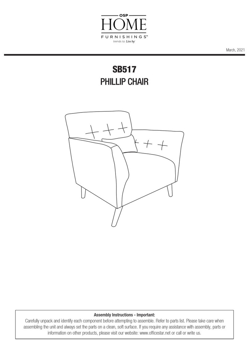 OSP Home Furnishings PHILLIP SB517 Assembly instructions OSP Home Furnishings PHILLIP SB517 Assembly instructions