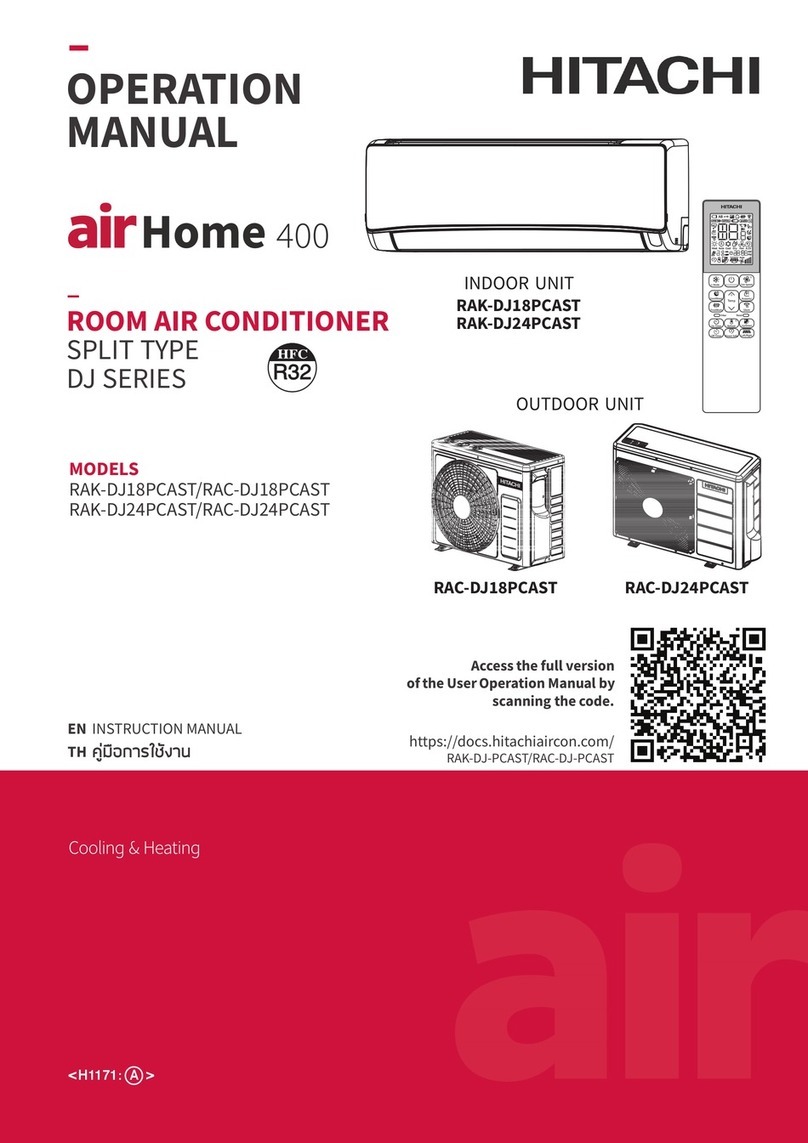 Hitachi air Home 400 DJ Series User manual