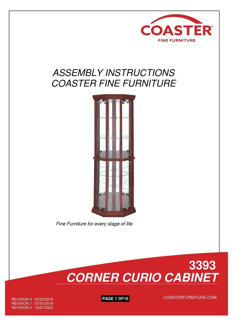 Coaster 3393 Assembly instructions