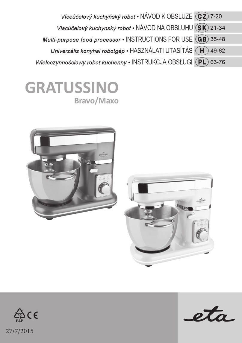 eta GRATUSSINO Maxo User manual