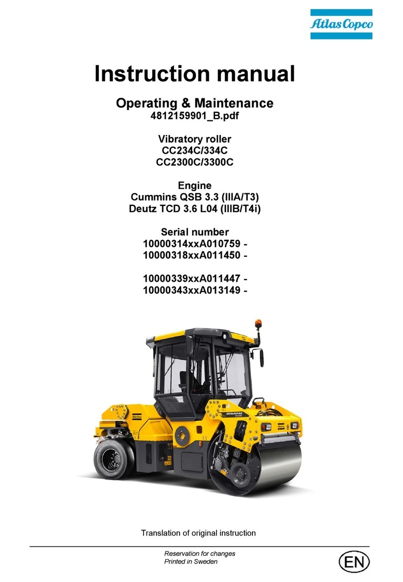 Atlas Copco CC234C User manual