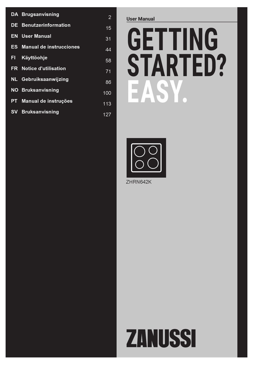 Zanussi ZHRN642K User manual