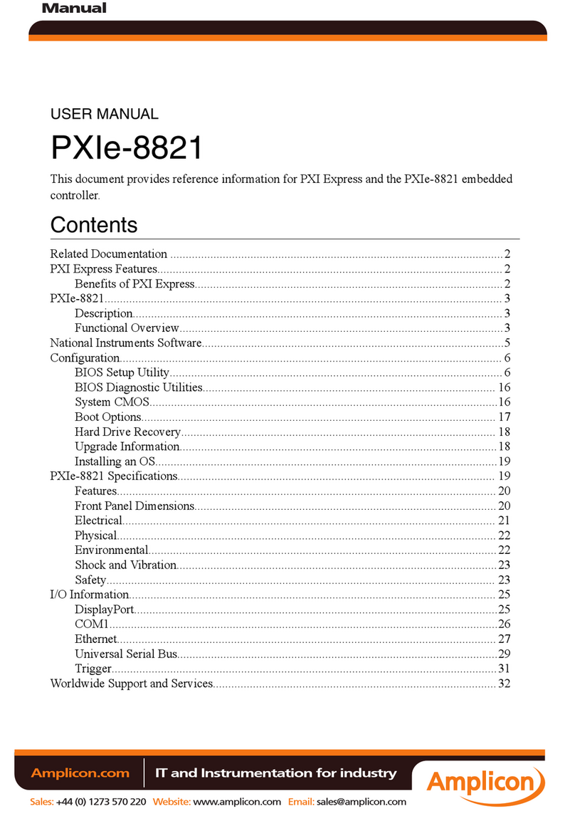 Amplicon PXIe-8821 user manual