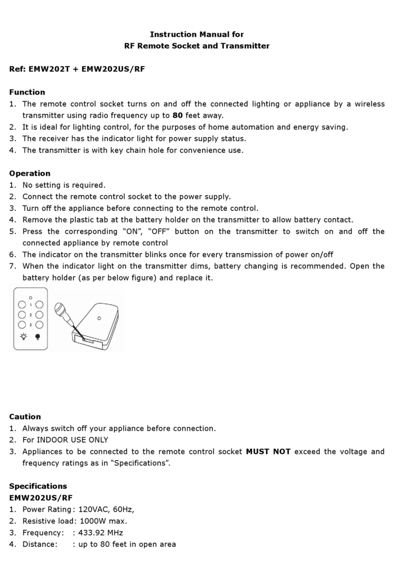 Everflourish EMW202US/RF instruction manual