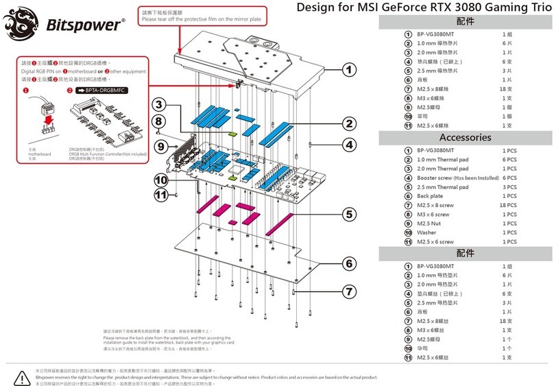 Bitspower BP-VG3080MT manual