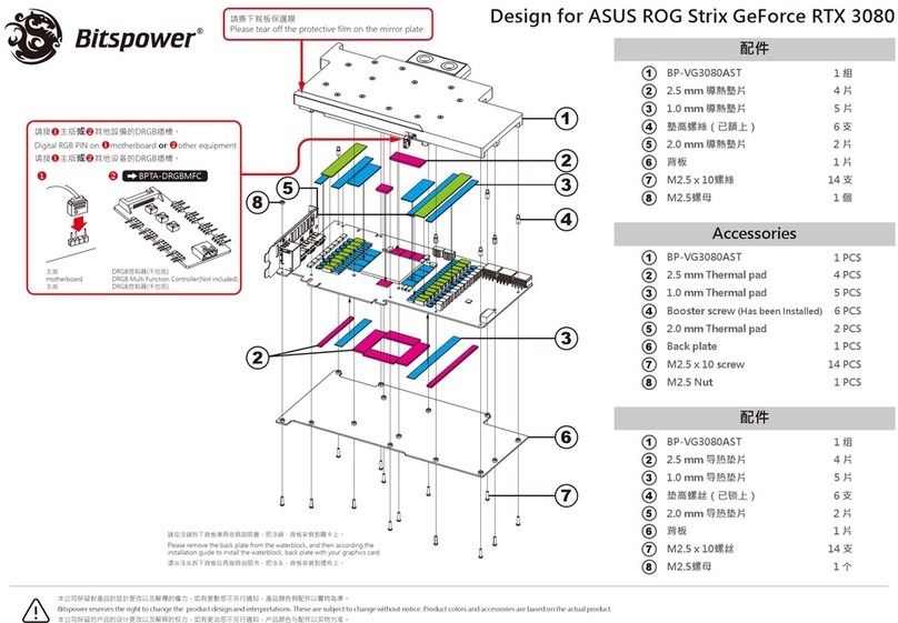 Bitspower BP-VG3080AST manual